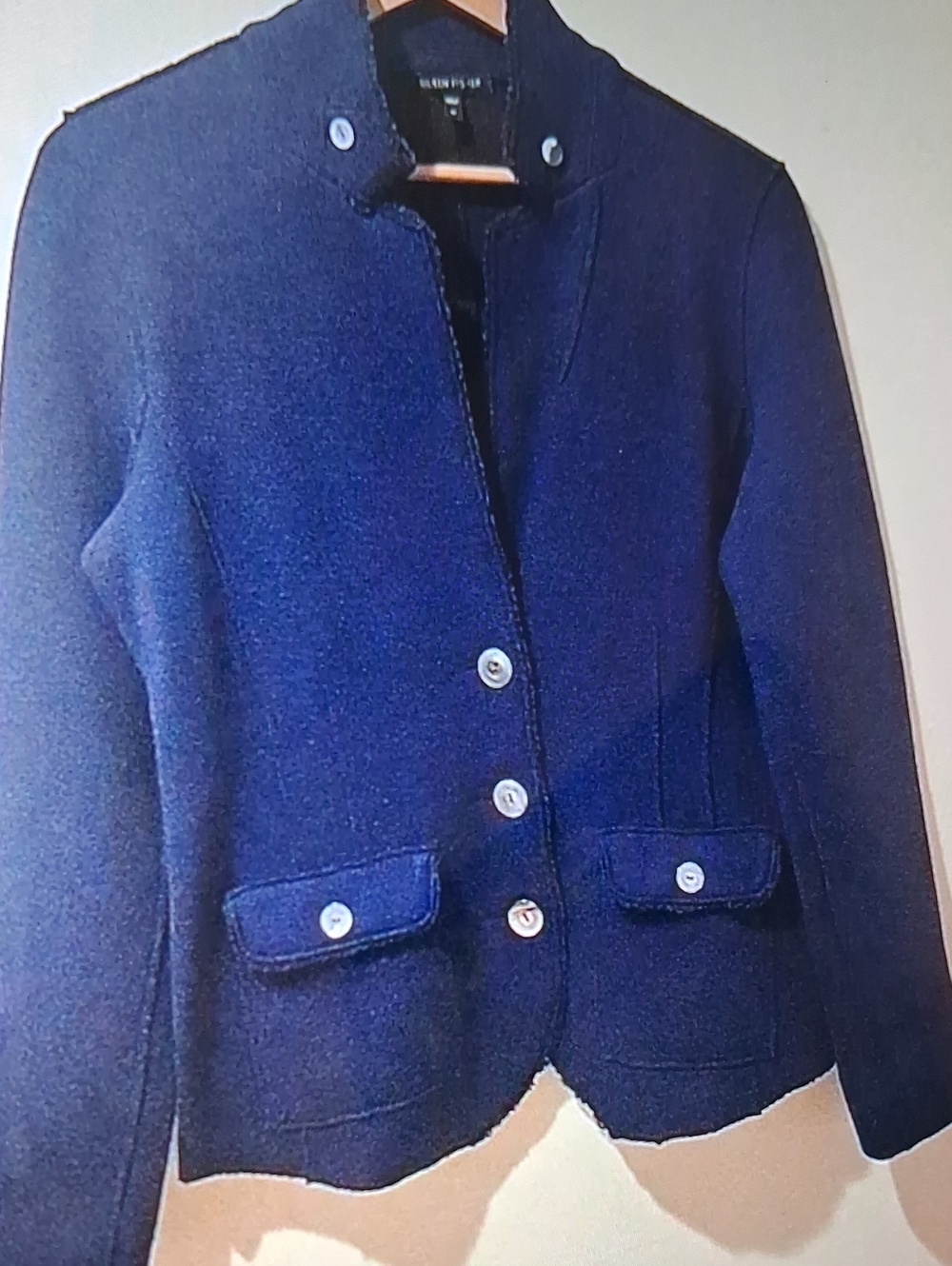Eileen Fisher Wool Plum/Navy M